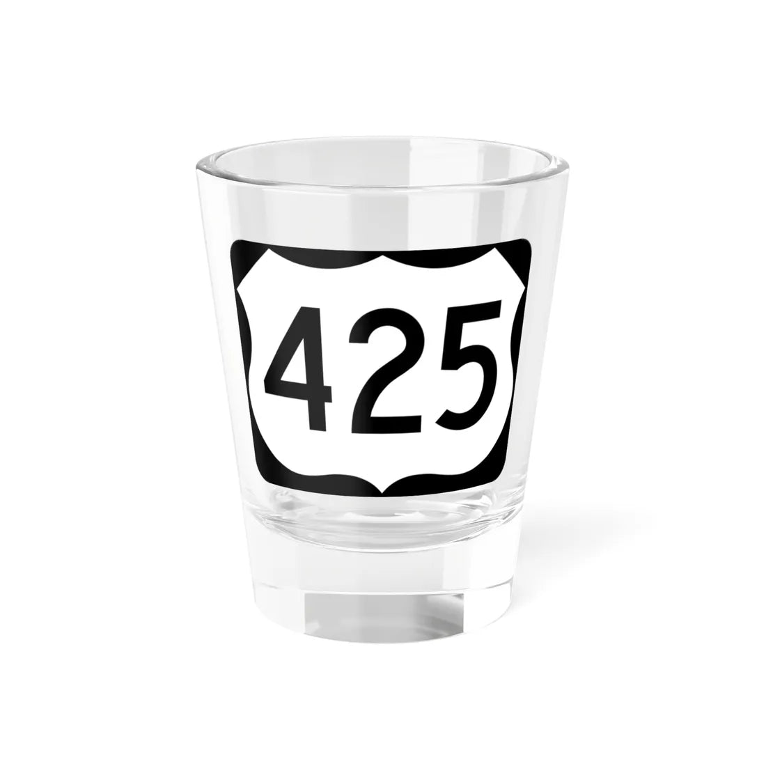 US 425 AR (Arkansas) (Road Sign) Shot Glass 1.5oz 1.5oz - Go Mug Yourself