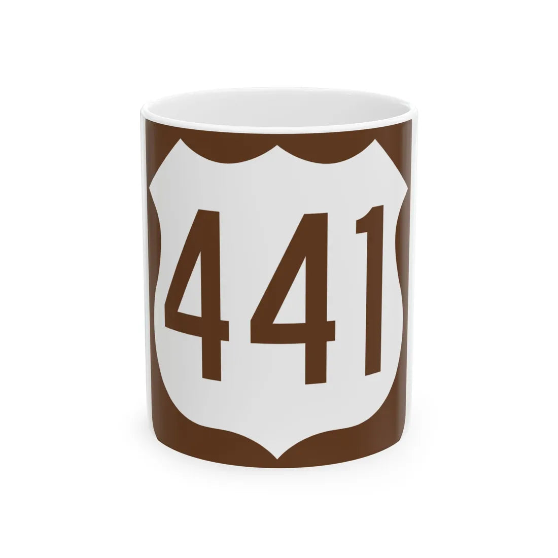 US 441 FL reversed (Florida) (Road Sign) White Coffee Mug 11oz - Go Mug Yourself