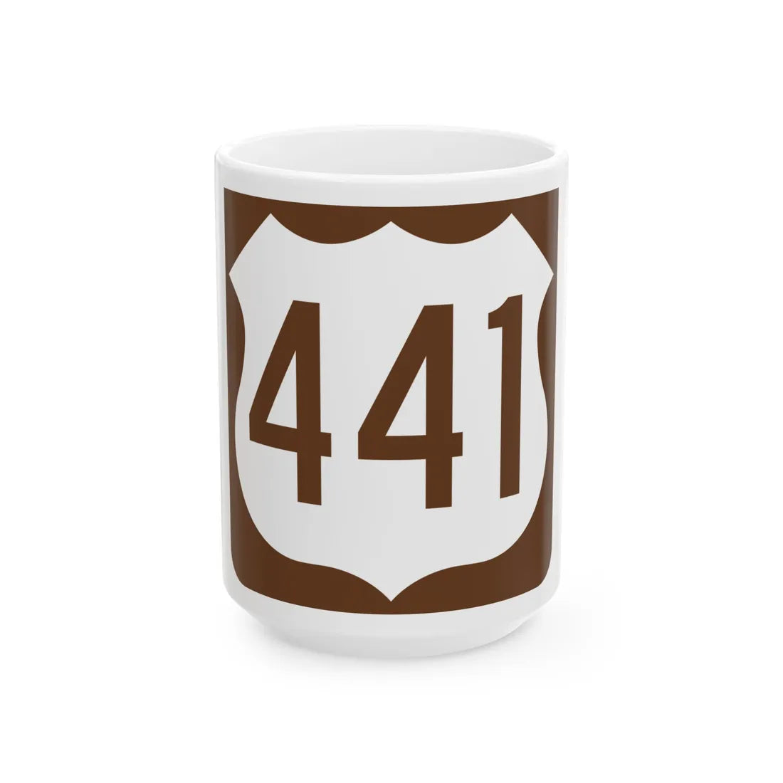 US 441 FL reversed (Florida) (Road Sign) White Coffee Mug 15oz - Go Mug Yourself