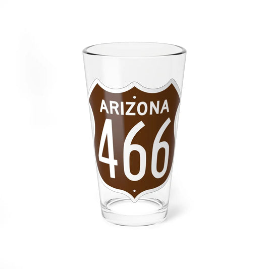 US 466 Arizona 1956 East (Arizona) (Road Sign) Pint Glss 16oz 16oz - Go Mug Yourself