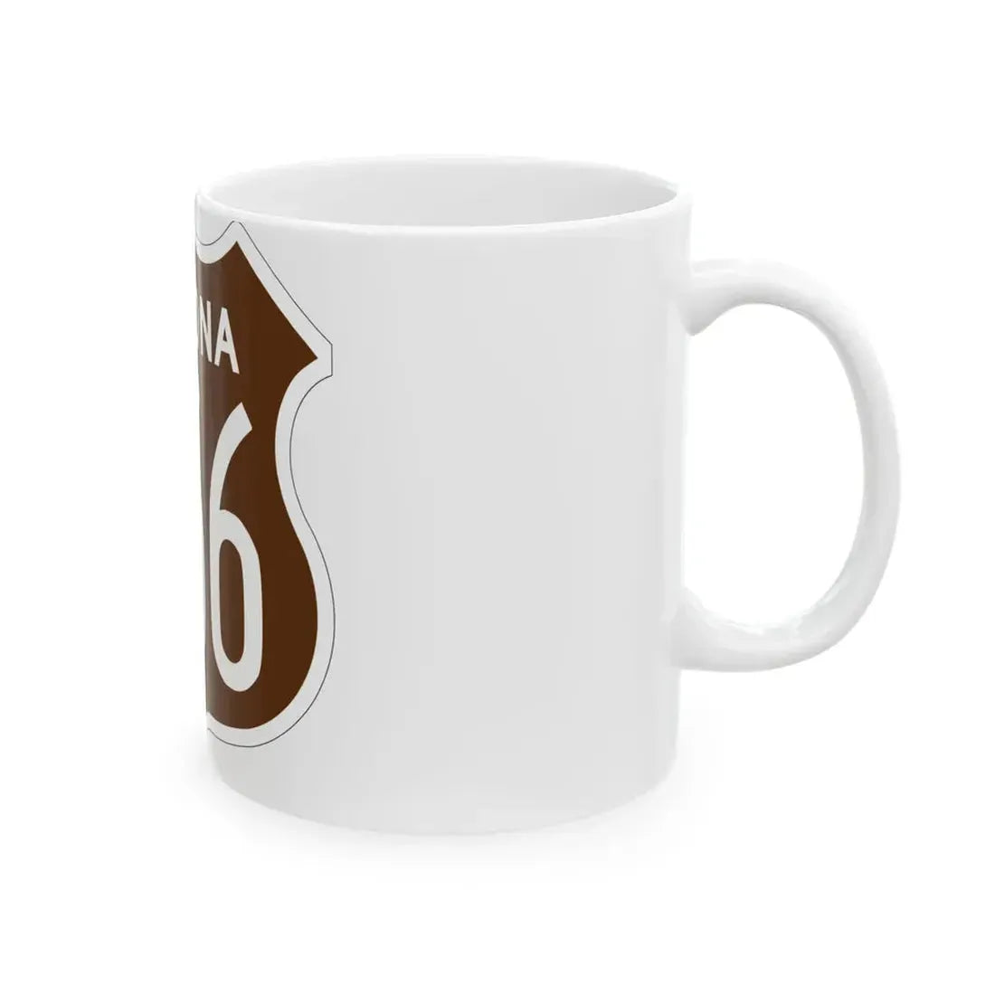 US 466 Arizona 1956 East (Arizona) (Road Sign) White Coffee Mug - Go Mug Yourself