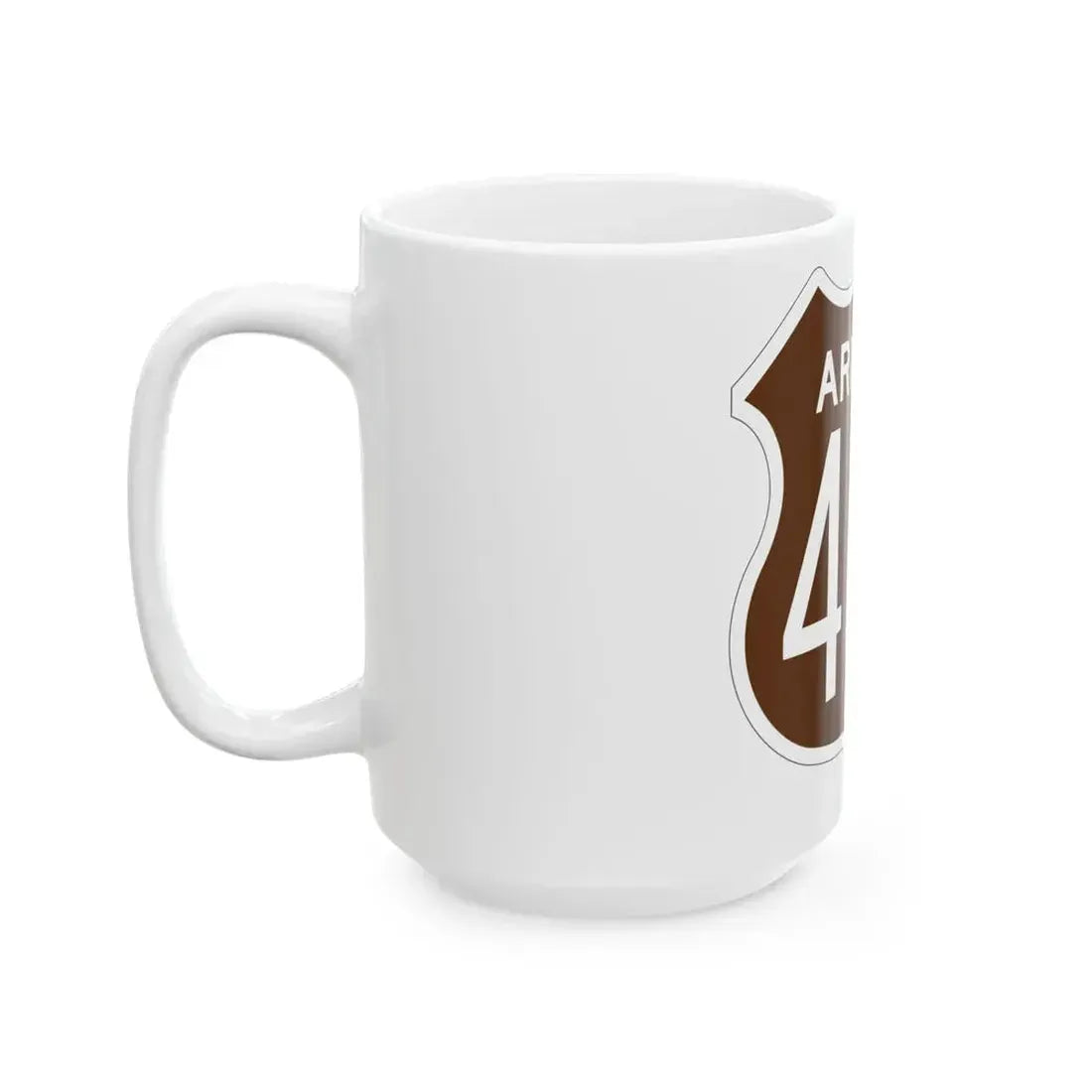 US 466 Arizona 1956 East (Arizona) (Road Sign) White Coffee Mug - Go Mug Yourself