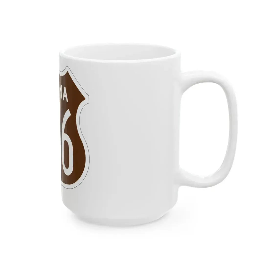 US 466 Arizona 1956 East (Arizona) (Road Sign) White Coffee Mug - Go Mug Yourself