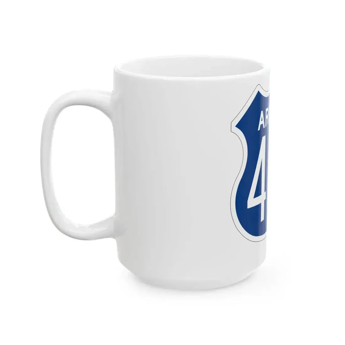 US 466 Arizona 1956 West (Arizona) (Road Sign) White Coffee Mug - Go Mug Yourself