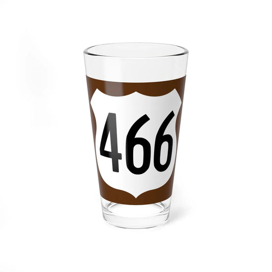 US 466 AZ 1960 east (Arizona) (Road Sign) Pint Glss 16oz 16oz - Go Mug Yourself