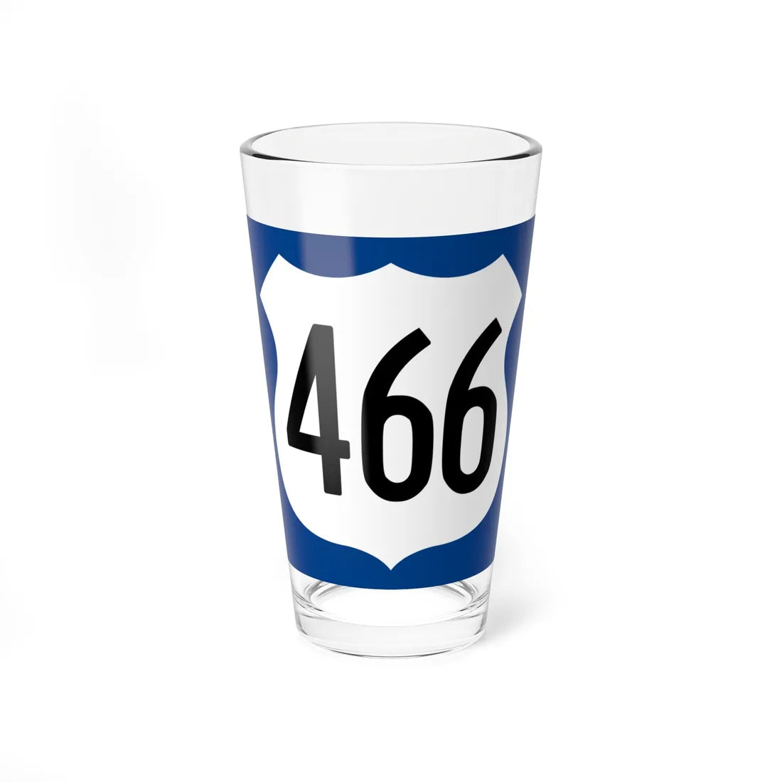 US 466 AZ 1960 west (Arizona) (Road Sign) Pint Glss 16oz 16oz - Go Mug Yourself