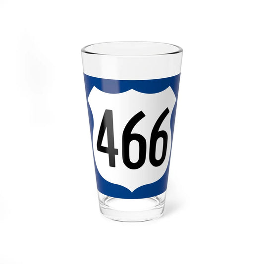 US 466 AZ 1960 west (Arizona) (Road Sign) Pint Glss 16oz 16oz - Go Mug Yourself