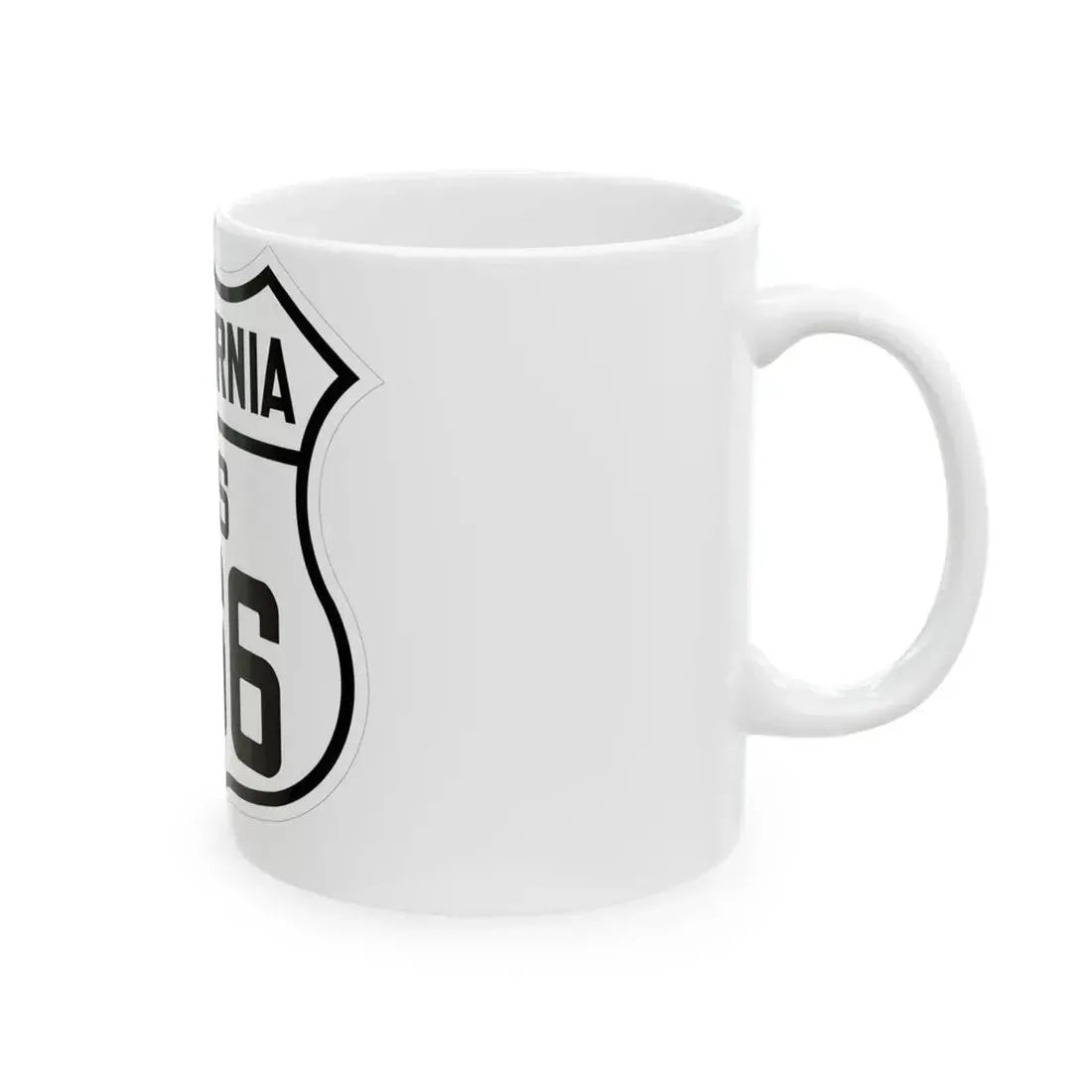 US 466 California 1926 (California) (Road Sign) White Coffee Mug - Go Mug Yourself