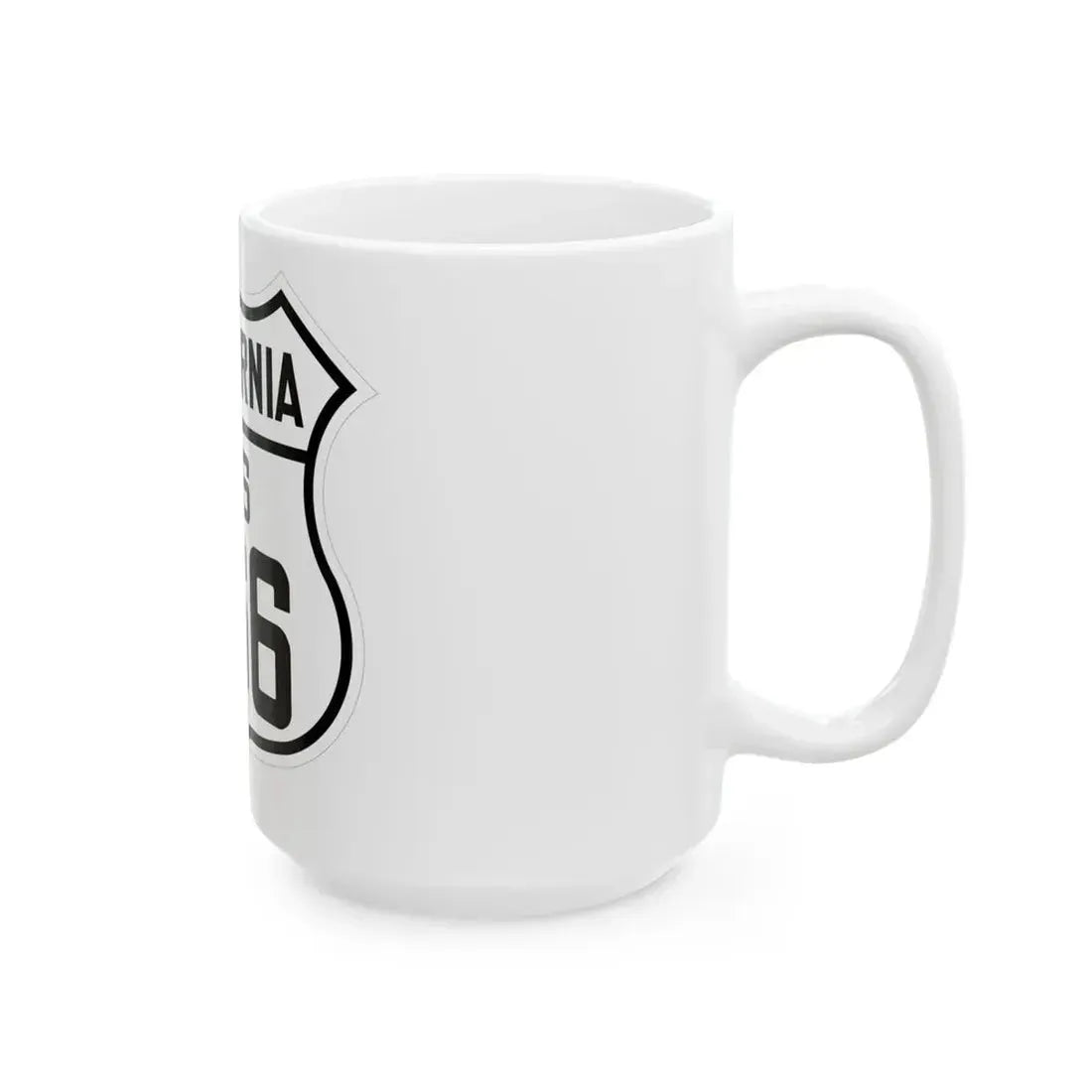 US 466 California 1926 (California) (Road Sign) White Coffee Mug - Go Mug Yourself