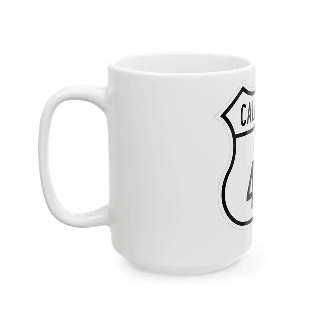 US 466 California 1948 (California) (Road Sign) White Coffee Mug - Go Mug Yourself