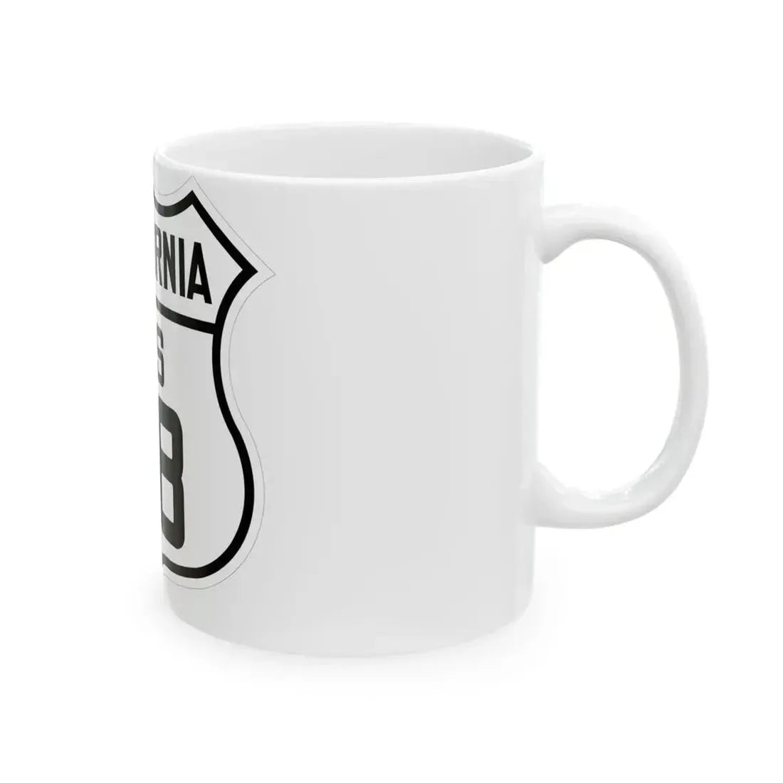US 48 California 1926 (California) (Road Sign) White Coffee Mug - Go Mug Yourself
