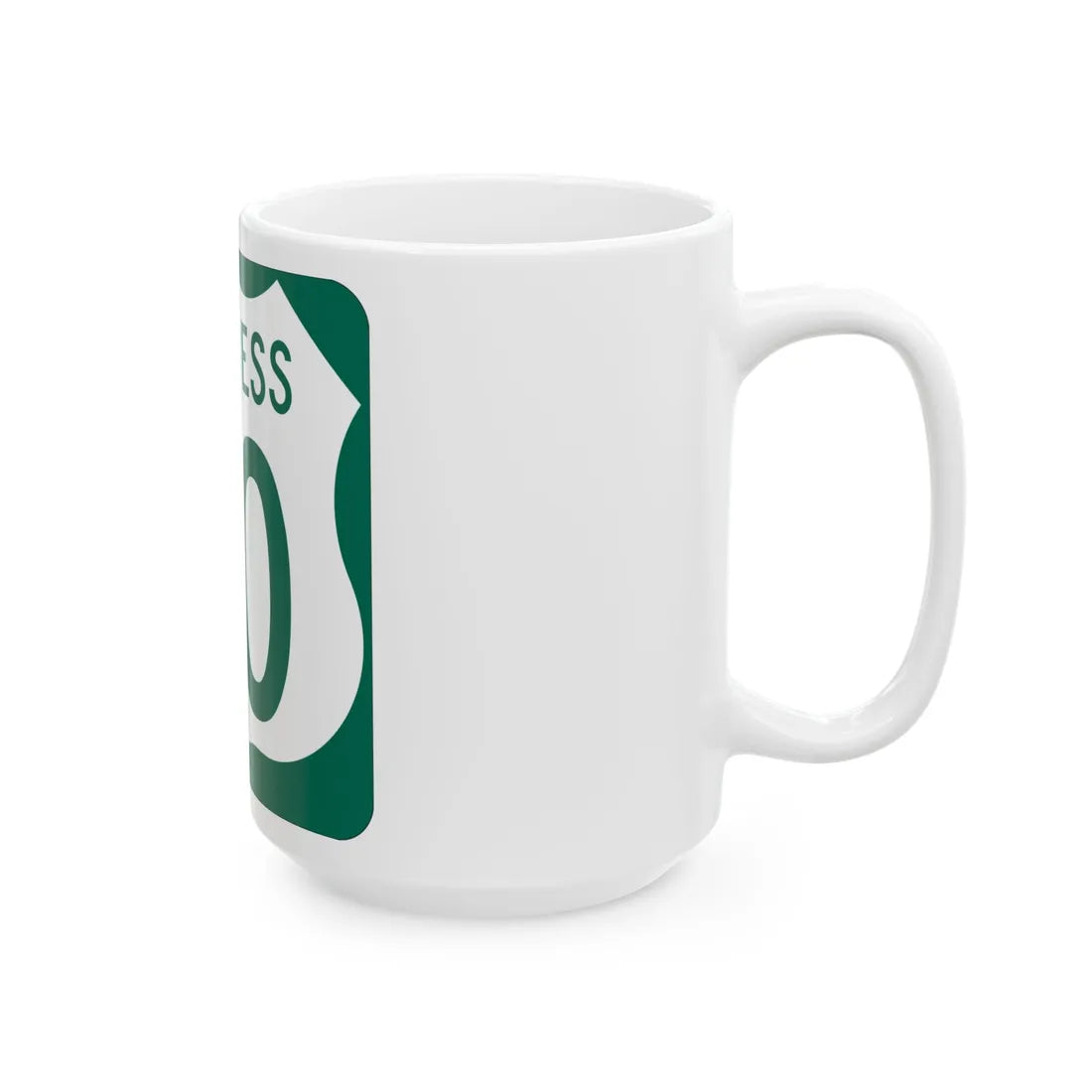 US 50 Business MD (Maryland) (Road Sign) White Coffee Mug - Go Mug Yourself