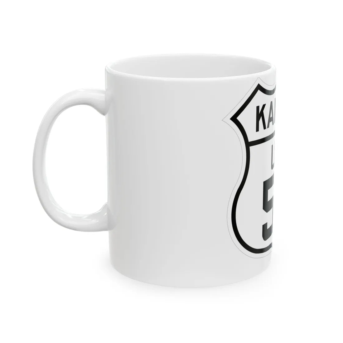 US 50 Kansas 1926 (Kansas) (Road Sign) White Coffee Mug - Go Mug Yourself