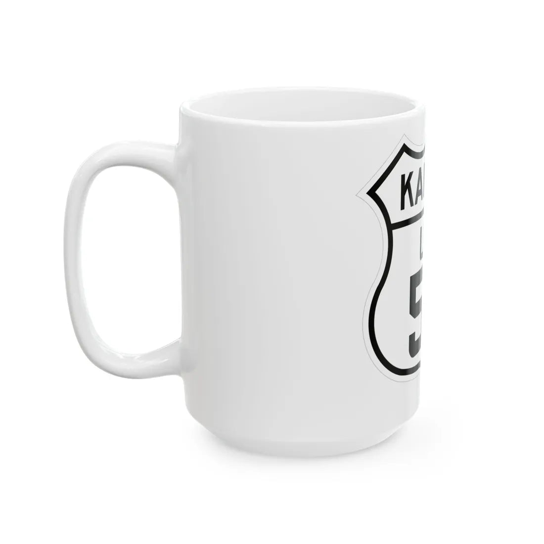 US 50 Kansas 1926 (Kansas) (Road Sign) White Coffee Mug - Go Mug Yourself
