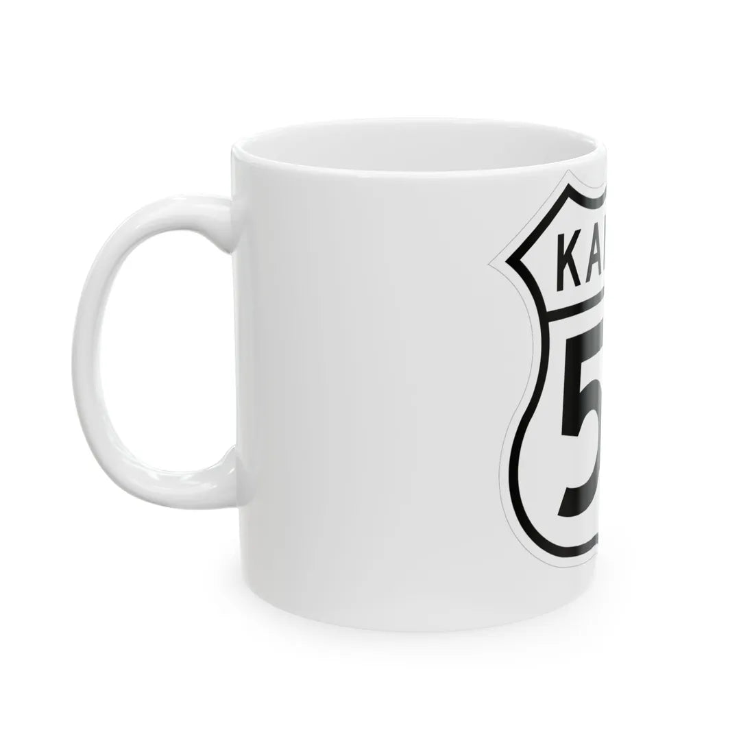 US 50 Kansas 1962 (Kansas) (Road Sign) White Coffee Mug - Go Mug Yourself