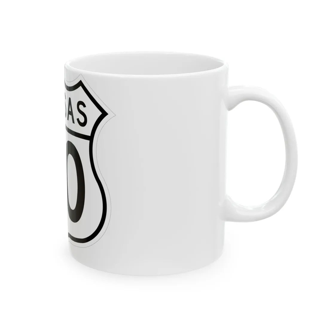 US 50 Kansas 1962 (Kansas) (Road Sign) White Coffee Mug - Go Mug Yourself