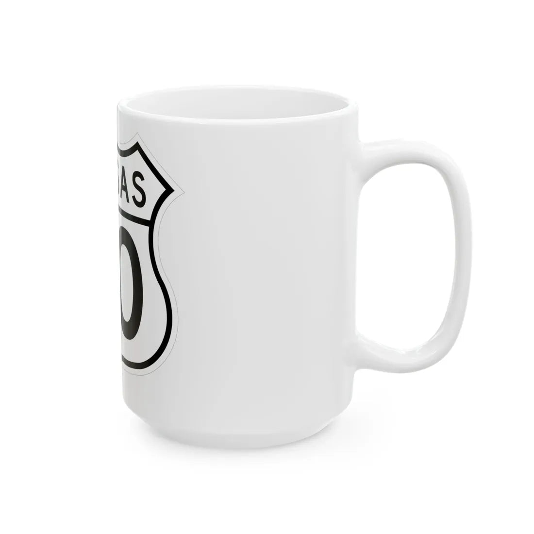 US 50 Kansas 1962 (Kansas) (Road Sign) White Coffee Mug - Go Mug Yourself
