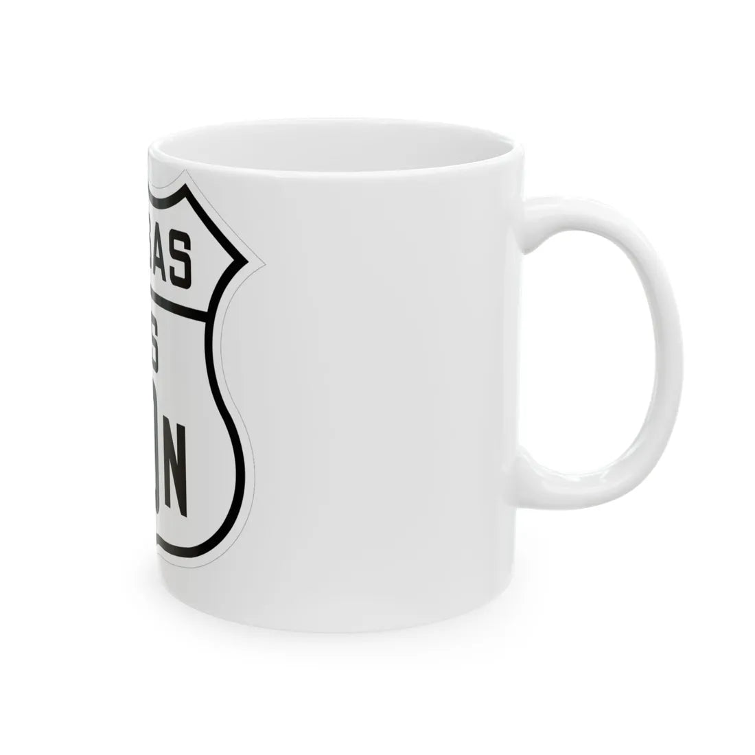 US 50N Kansas 1926 (Kansas) (Road Sign) White Coffee Mug - Go Mug Yourself