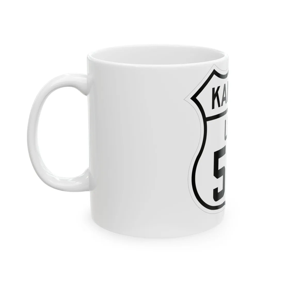 US 50S Kansas 1926 (Kansas) (Road Sign) White Coffee Mug - Go Mug Yourself