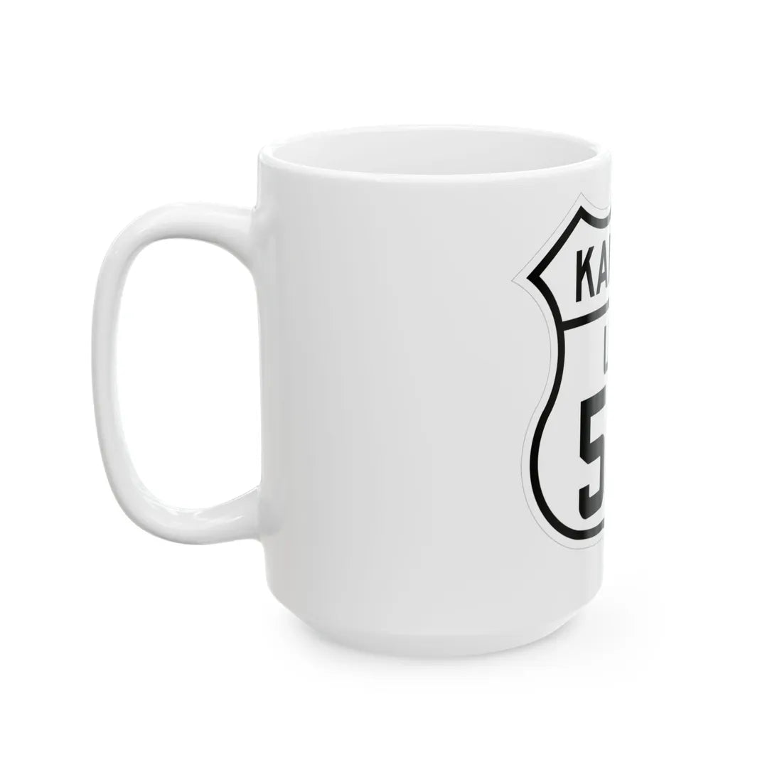 US 50S Kansas 1926 (Kansas) (Road Sign) White Coffee Mug - Go Mug Yourself