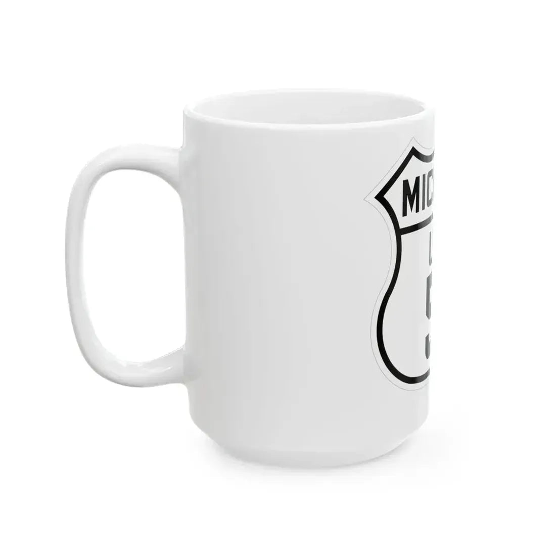 US 51 Michigan 1926 (Michigan) (Road Sign) White Coffee Mug - Go Mug Yourself