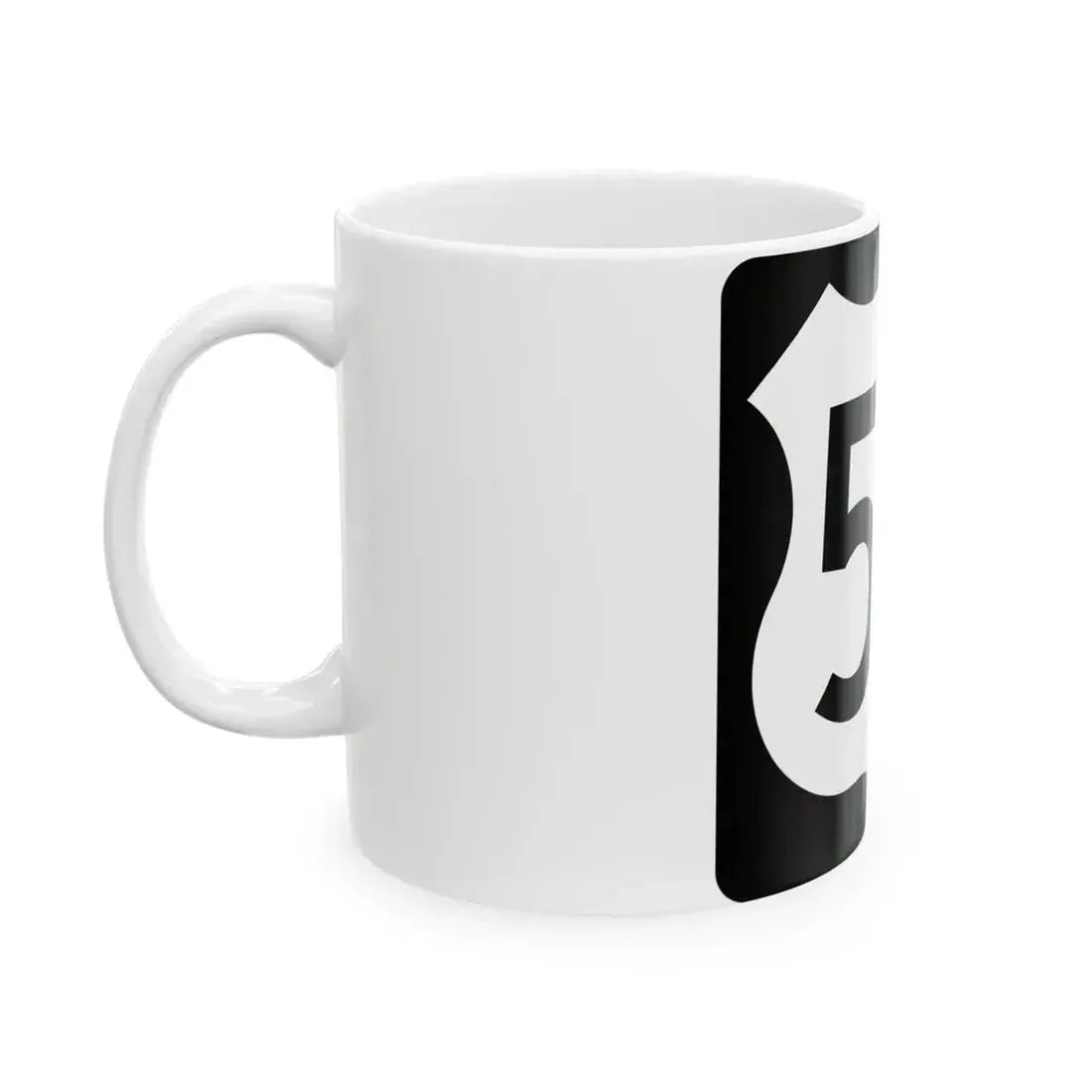 US 52 IA (Iowa) (Road Sign) White Coffee Mug - Go Mug Yourself