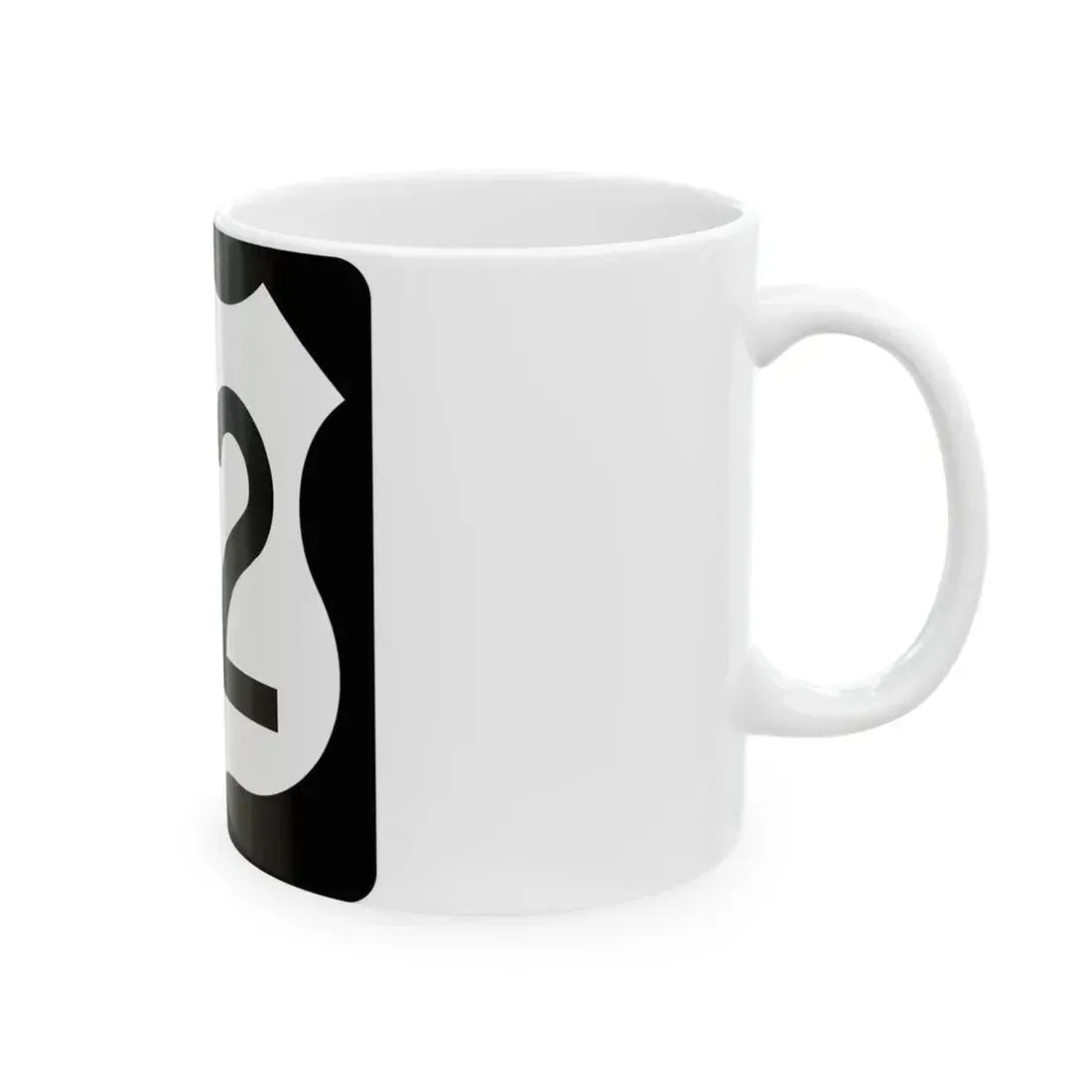 US 52 IA (Iowa) (Road Sign) White Coffee Mug - Go Mug Yourself