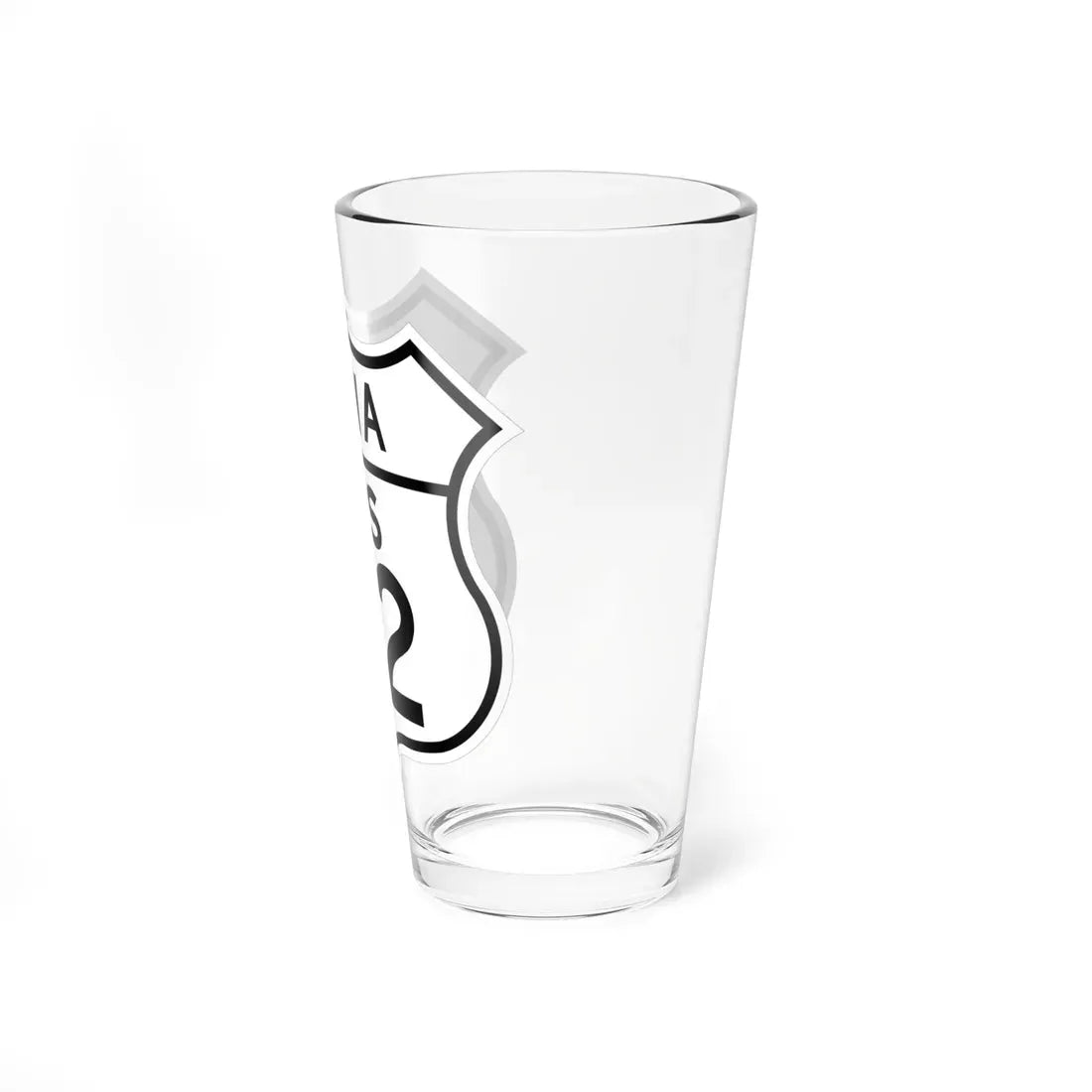 US 52 Iowa 1948 (Iowa) (Road Sign) Pint Glass 16oz - Go Mug Yourself