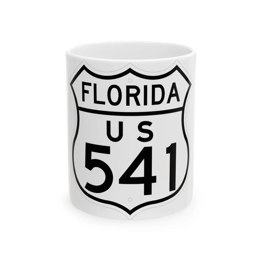 US 541 Florida 1948 (Florida) (Road Sign) White Coffee Mug 11oz - Go Mug Yourself