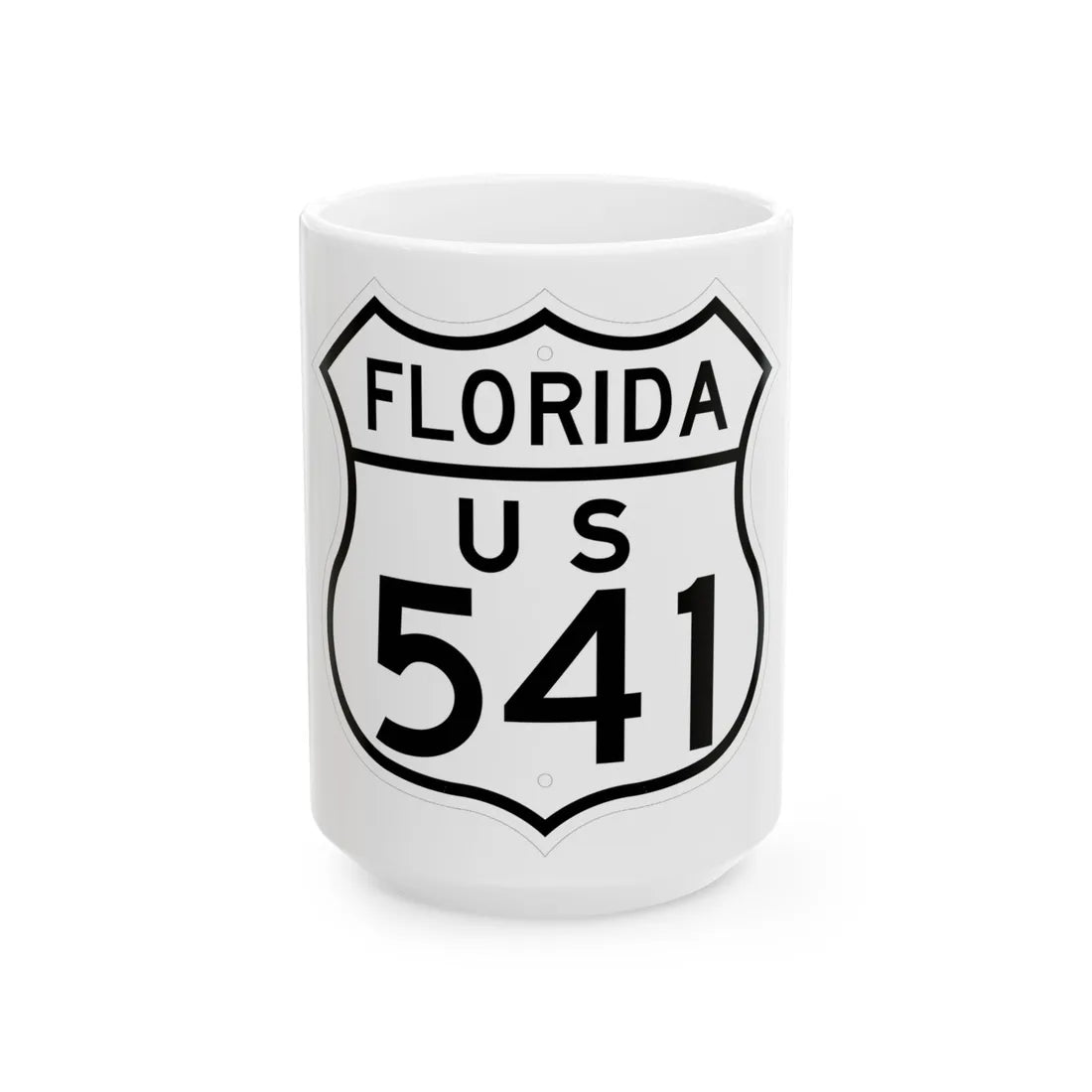US 541 Florida 1948 (Florida) (Road Sign) White Coffee Mug 15oz - Go Mug Yourself