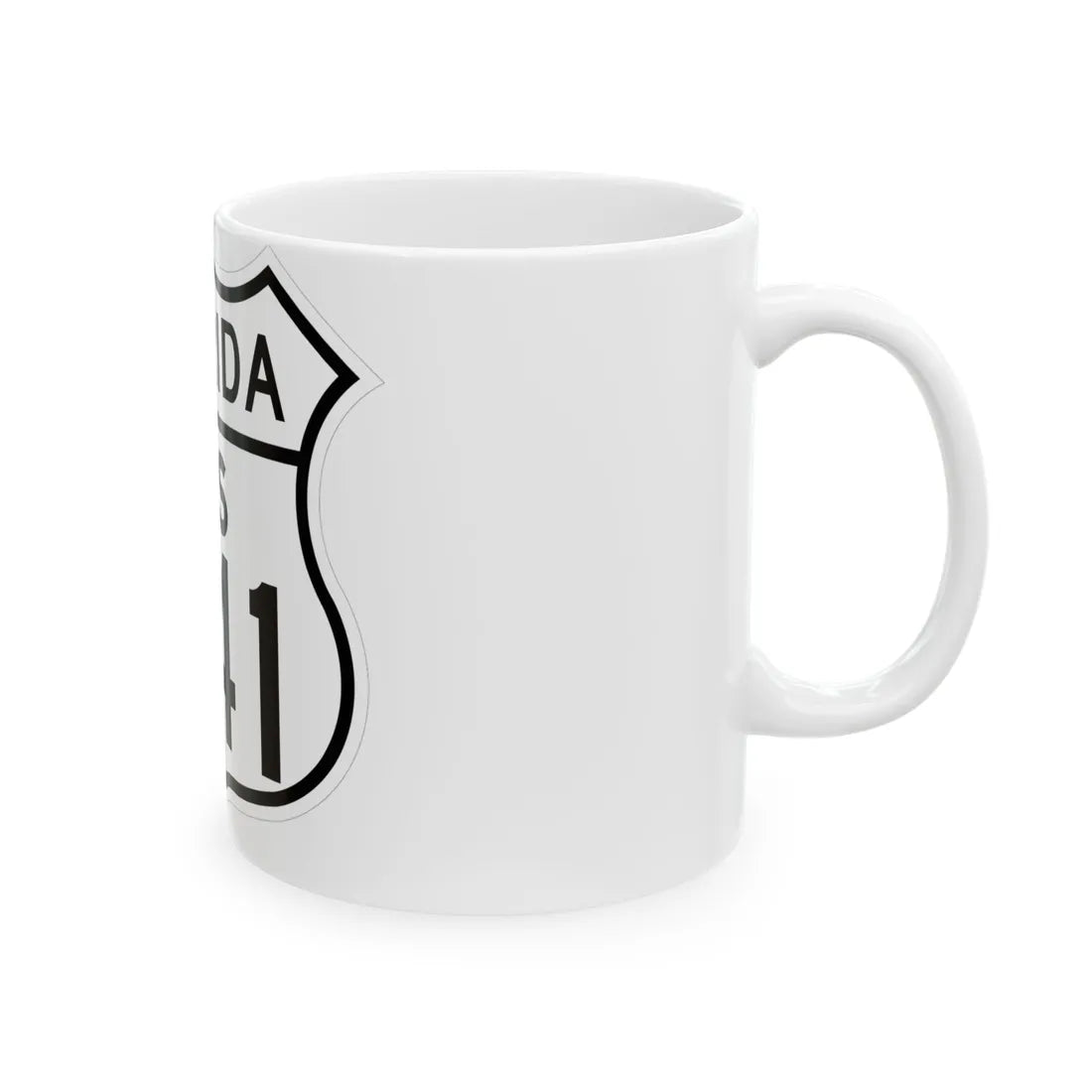 US 541 Florida 1948 (Florida) (Road Sign) White Coffee Mug - Go Mug Yourself