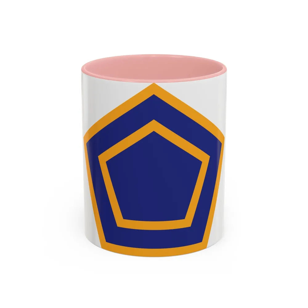 US 55th Infantry Division (U.S. Army) Accent Coffee Mug 11oz Pink - Go Mug Yourself