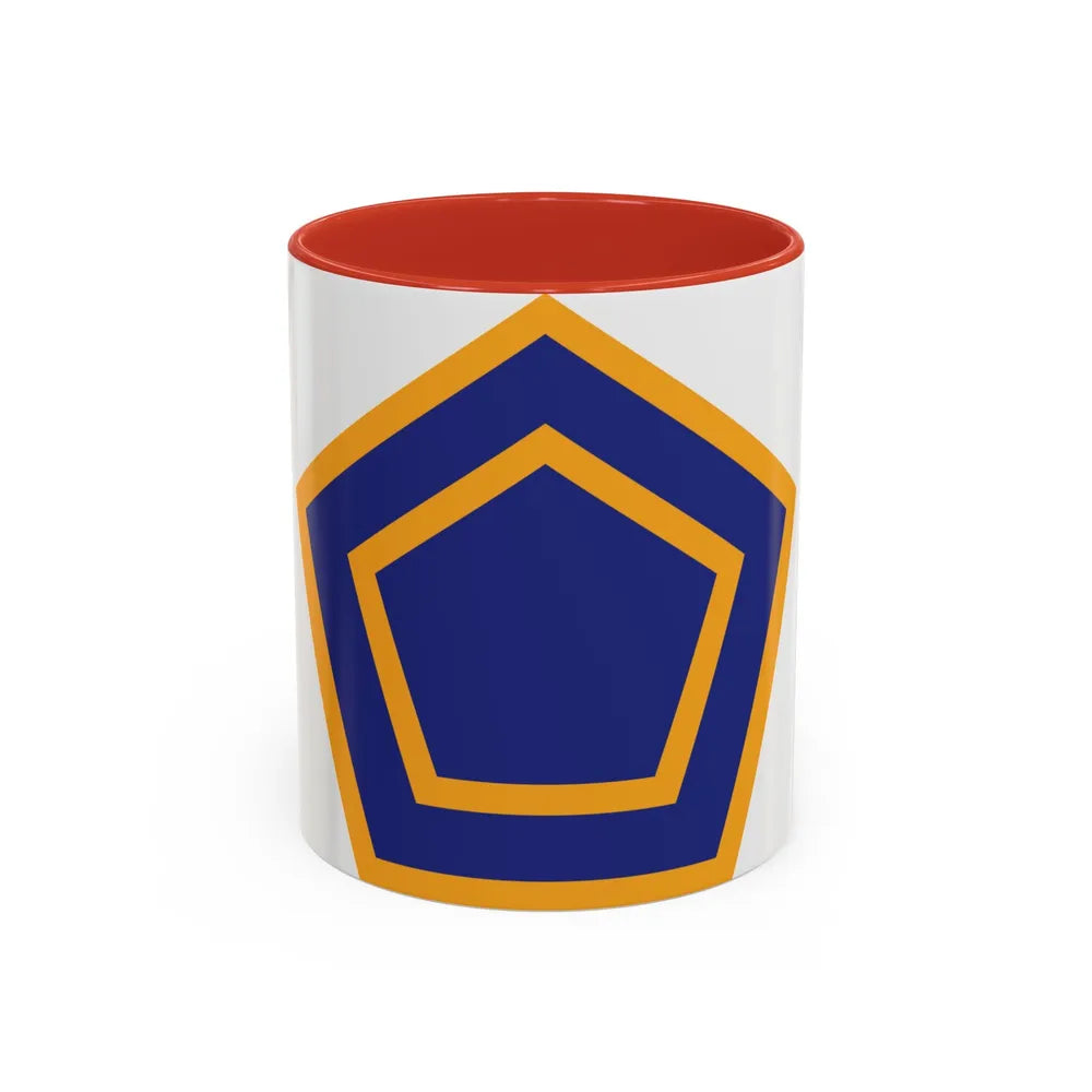 US 55th Infantry Division (U.S. Army) Accent Coffee Mug 11oz Red - Go Mug Yourself