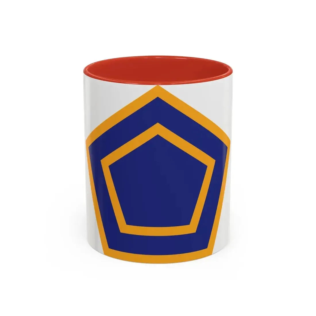 US 55th Infantry Division (U.S. Army) Accent Coffee Mug 11oz Red - Go Mug Yourself