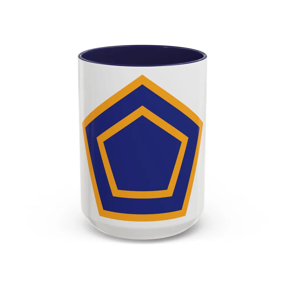 US 55th Infantry Division (U.S. Army) Accent Coffee Mug 15oz Navy - Go Mug Yourself
