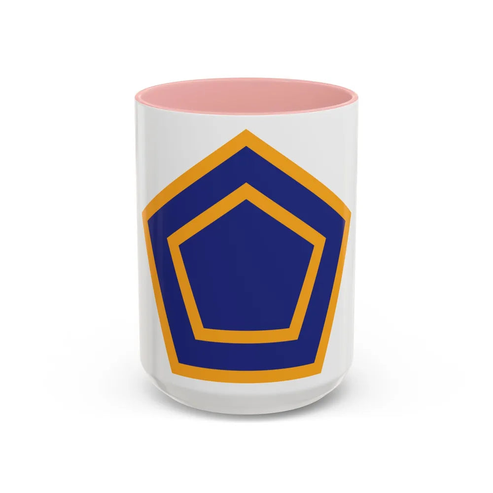US 55th Infantry Division (U.S. Army) Accent Coffee Mug 15oz Pink - Go Mug Yourself