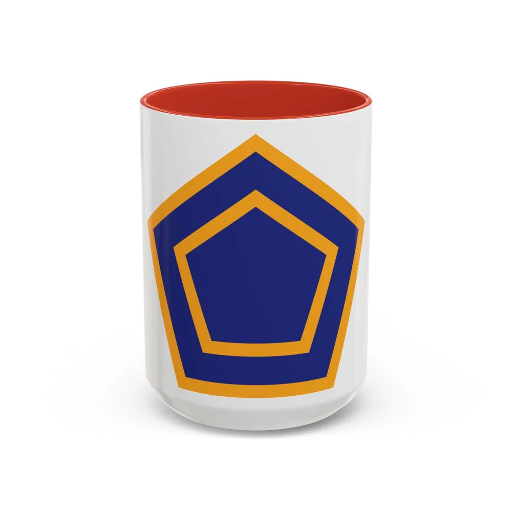 US 55th Infantry Division (U.S. Army) Accent Coffee Mug 15oz Red - Go Mug Yourself