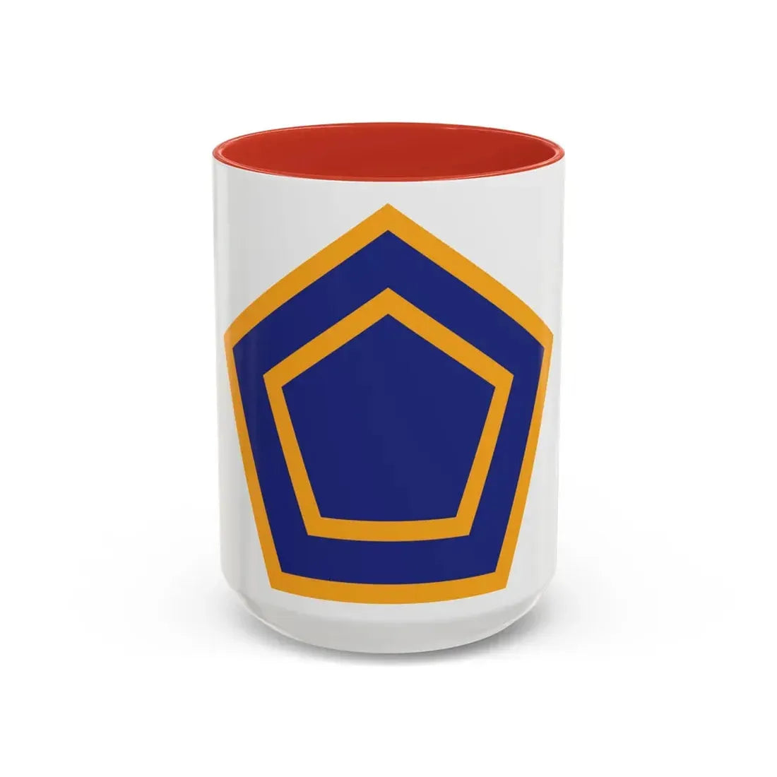 US 55th Infantry Division (U.S. Army) Accent Coffee Mug 15oz Red - Go Mug Yourself