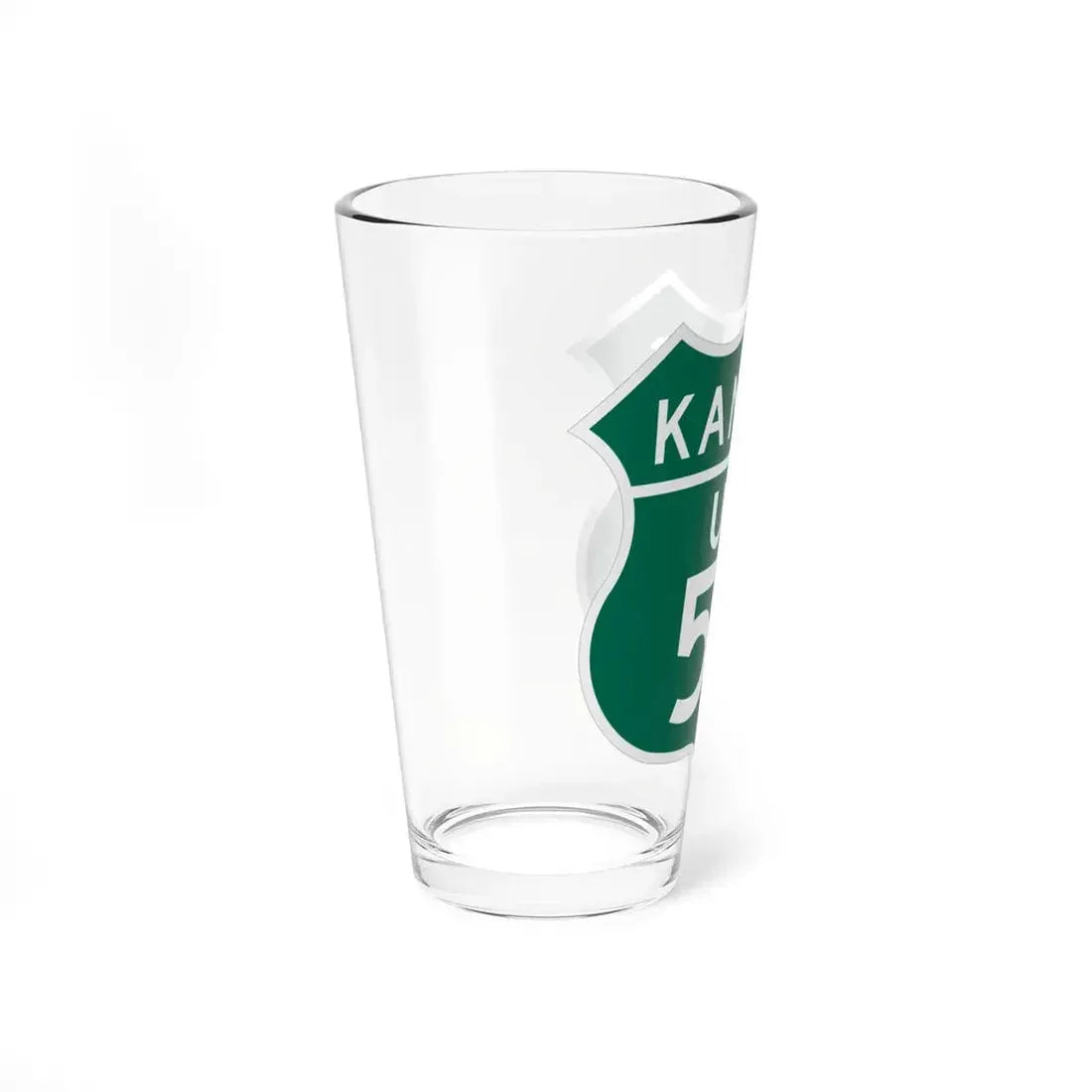 US 56 Kansas 1948 (Kansas) (Road Sign) Pint Glss 16oz - Go Mug Yourself