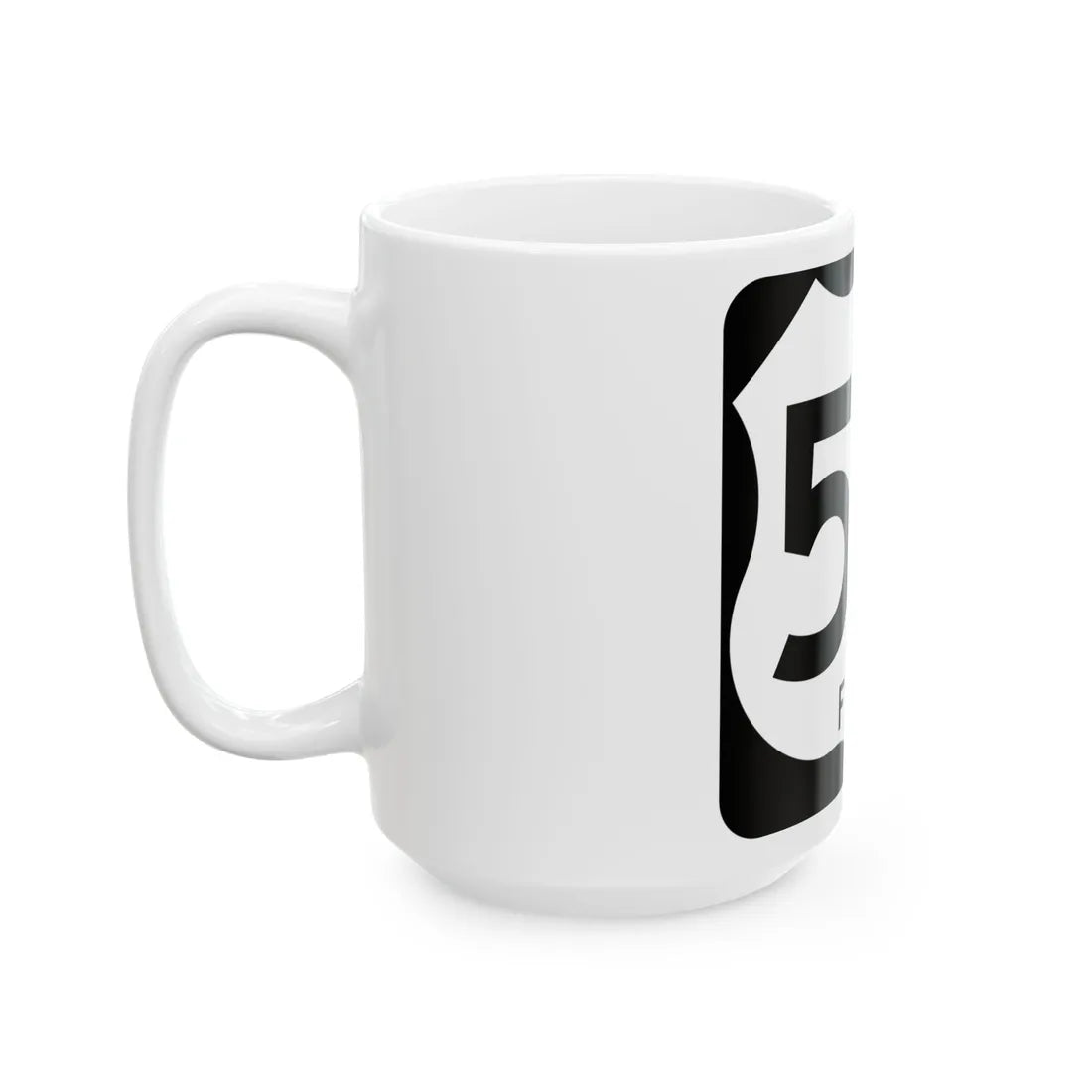 US 59-F (Texas) (Road Sign) White Coffee Mug - Go Mug Yourself