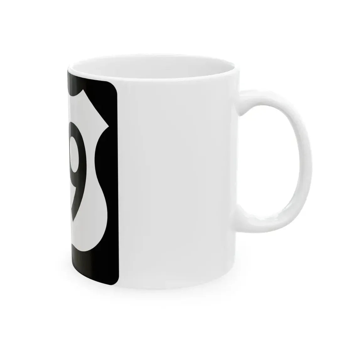 US 59 IA (Iowa) (Road Sign) White Coffee Mug - Go Mug Yourself