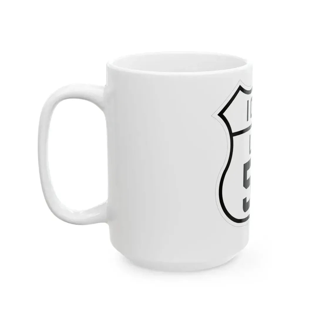 US 59 Iowa 1926 (Iowa) (Road Sign) White Coffee Mug - Go Mug Yourself