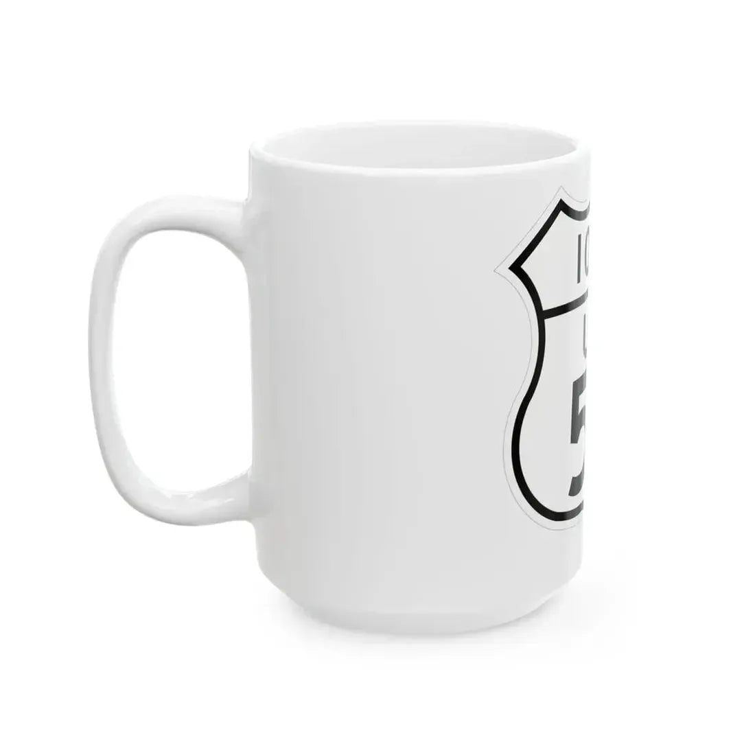 US 59 Iowa 1948 (Iowa) (Road Sign) White Coffee Mug - Go Mug Yourself