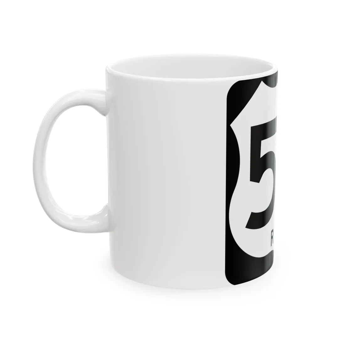 US 59-R (Texas) (Road Sign) White Coffee Mug - Go Mug Yourself
