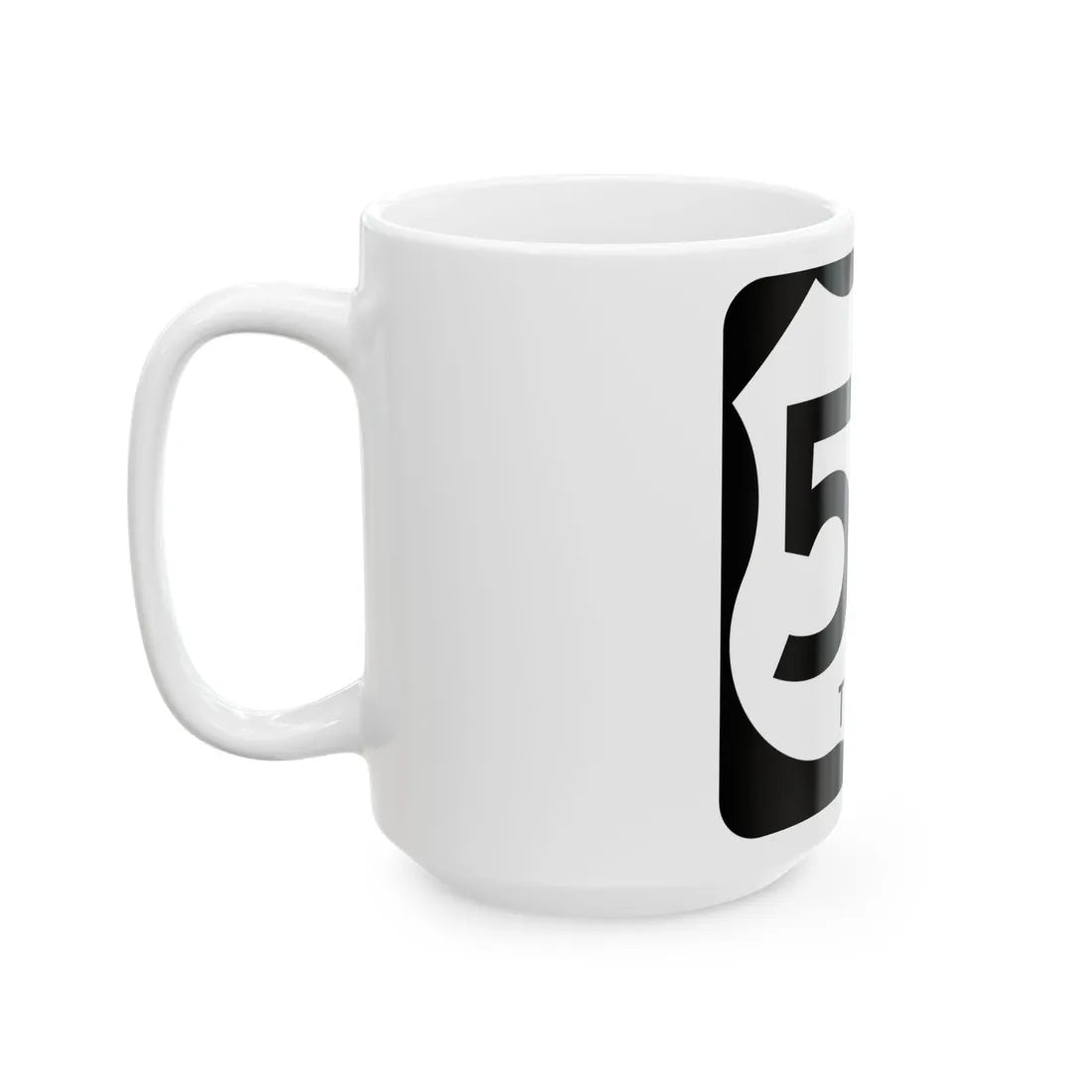 US 59-T (Texas) (Road Sign) White Coffee Mug - Go Mug Yourself
