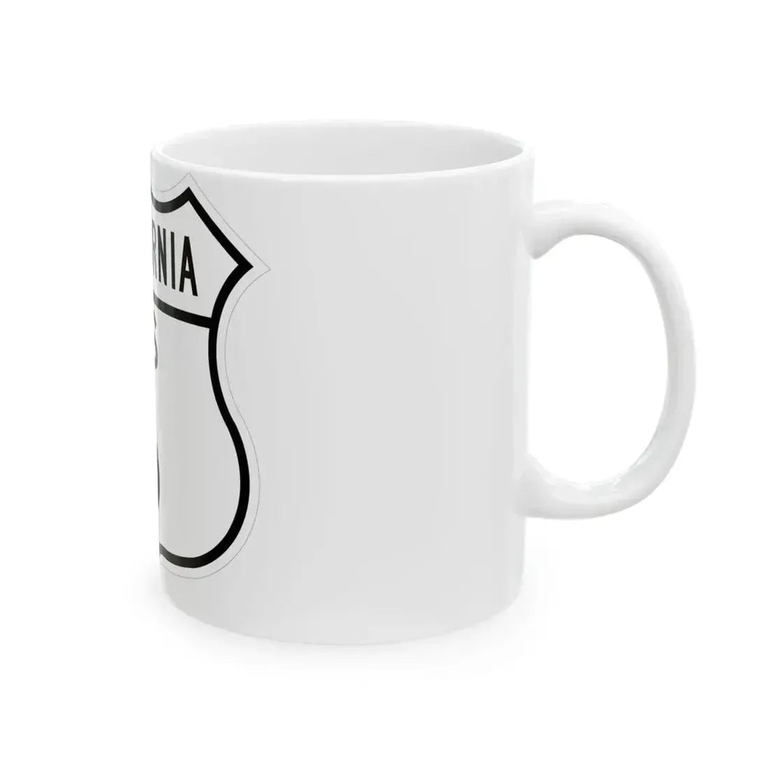 US 6 California 1948 (California) (Road Sign) White Coffee Mug - Go Mug Yourself