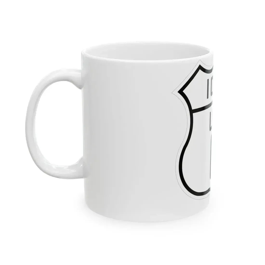 US 6 Iowa 1926 (Iowa) (Road Sign) White Coffee Mug - Go Mug Yourself
