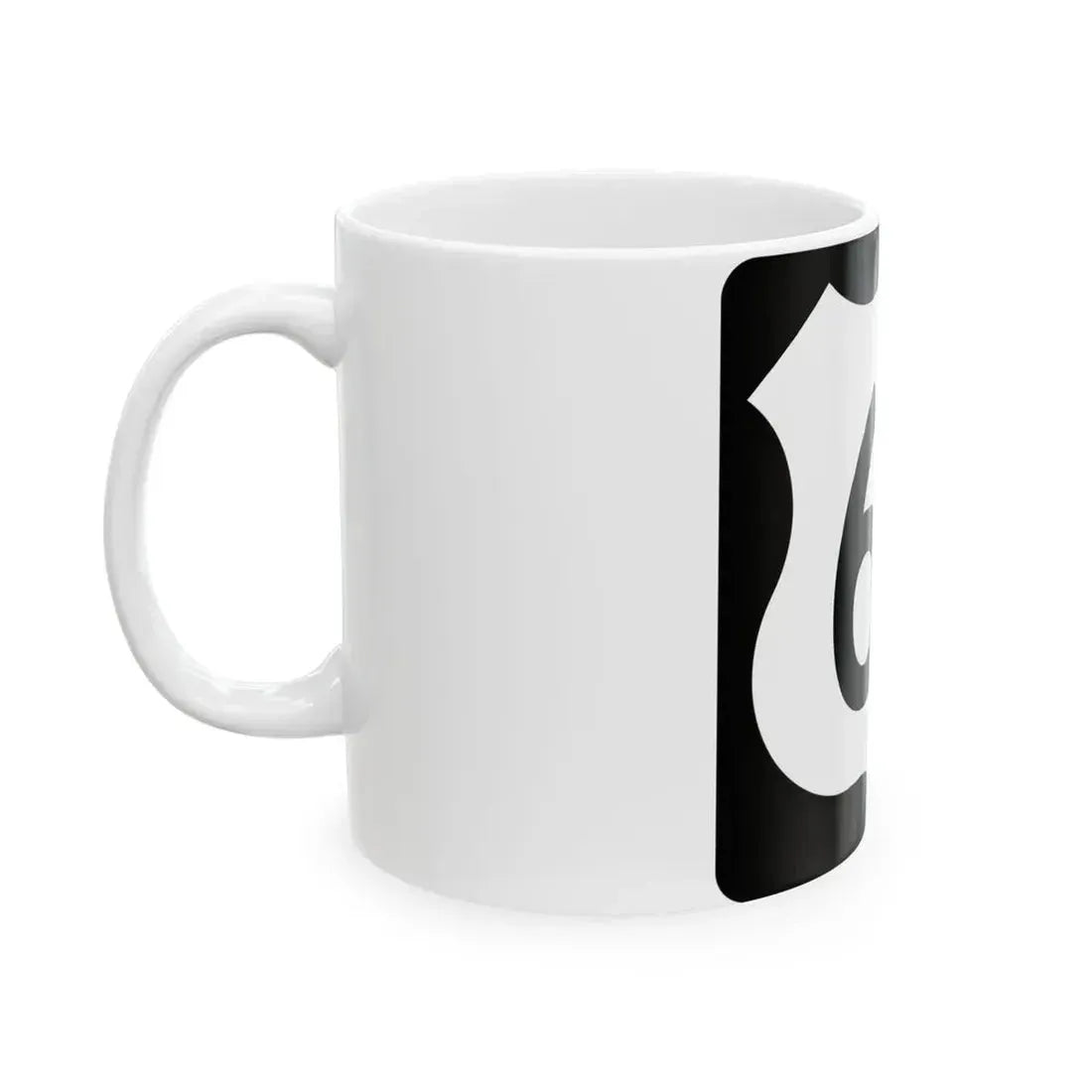 US 61 IA (Iowa) (Road Sign) White Coffee Mug - Go Mug Yourself