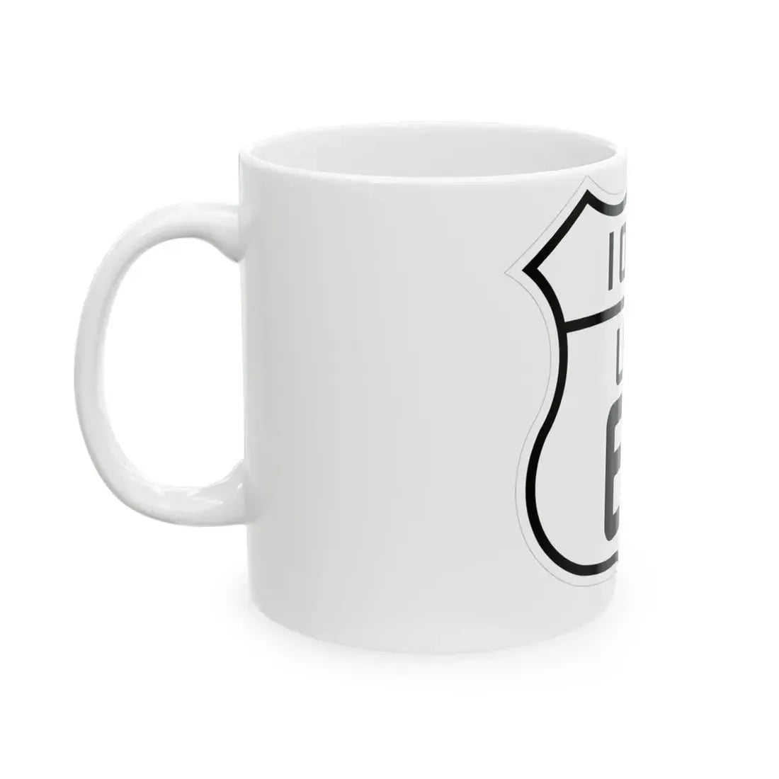US 61 Iowa 1926 (Iowa) (Road Sign) White Coffee Mug - Go Mug Yourself