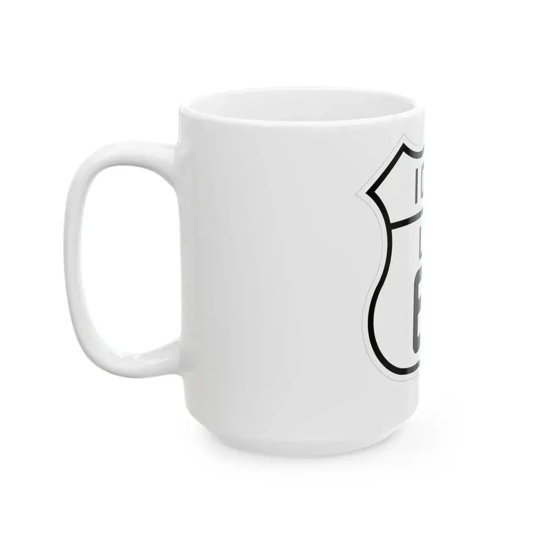 US 61 Iowa 1926 (Iowa) (Road Sign) White Coffee Mug - Go Mug Yourself